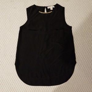 Michael Kors Sleeveless Top w/ Gold Bar